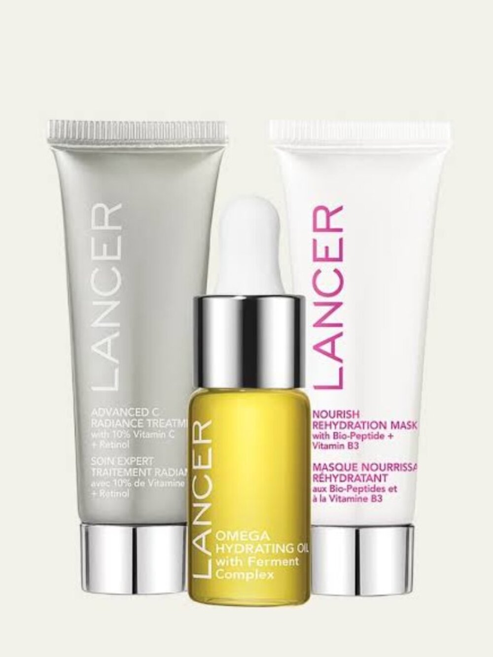 NIB Lancer Hydrating Radiance 3-Piece Skincare Set